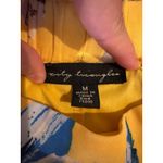 City Triangles Women’s Yellow Floral Maxi Skirt Medium Elastic Waist Lined Photo 3