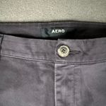 AERO Skinny Ankle Pants Womens 16 Long Navy Casual Chino Stretch Flat Front Blue Photo 5