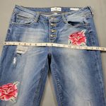 Black Daisy  Jamie Button Fly Relaxed Skinny Jeans Women's Junior Size 7/28 Blue Photo 5