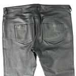 Joseph  Black Lambskin Leather Low Rise Evie Zip Ankle Skinny Pants Size 40 / 8 Photo 10