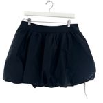 Reformation NWT  Brynn bubble Skirt black sz 10 Photo 4