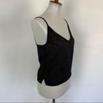 Lacausa  Black Tank Top XS Minimalist Stretch Soft Fitted Basics Photo 2