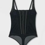 Auden Women's Rhinestone Lingerie Bodysuit - Black Photo 6