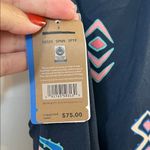 Patagonia  Dark Blue Maxi Dress with Colorful Patterns Photo 2