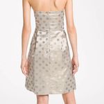 Eliza J  Embellished Strapless Metallic Satin Party Bridesmaid Dress Size 6 New Photo 1
