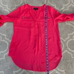 My Michelle  Pink Relaxed Blouse with Zipper Pocket Detail- S Photo 4