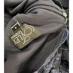 Alex Evenings Empire Lace Gown Navy Size 16 Maxi Evening Dress Drape Back NWT Photo 6