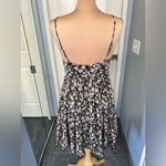 Black Floral Babydoll Slip Dress‎ Size M Photo 6