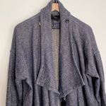 Isabel Marant Draped Coat Virgin Wool Blue Oversized Longsleeve Womens Size 36 Photo 3