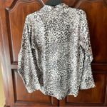 Victoria's Secret Victoria’s Secret Satin Leopard Print Button Down Pajama Shirt Size Small Photo 2