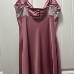 Urban Outfitters  Pink Silk Lace Mini Dress Photo 3