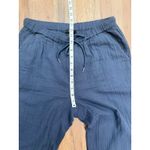 Quince Organic Cotton Gauze Wide Leg Pants Navy Size Small NWT Lightweight Photo 10