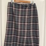 Sag Harbor Vintage Plaid side slit maxi skirt Photo 1