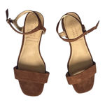 LC Lauren Conrad  Obsidian 7 chocolate Block Heel Sandal ankle strap memo…​ Photo 7