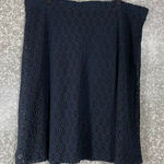 Alfani  Women's Plus Size Navy Blue Lace Sexy A-Line Knee Length Skirt - Size 16W Photo 0