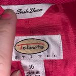 Talbots Pink Irish Linen Jacket Size 16Petites Photo 1