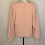 London Kaye fuzzy eyelash sweater blouson sleeves M Size M Photo 2