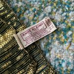 Anne Klein Vintage 60/70s  for the Vera Companies green metallic long hair scarf Photo 3