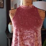 Arizona Jeans  Mauve Velvet Mock Neck Swing Sleeveless Top NWT Photo 5