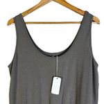 Abercrombie & Fitch NWT Lounge Romper Womens L Gray Drawstring Waist Sleeveless Photo 3