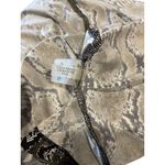 Calvin Klein Snakeskin Print Classic Wrap Dress Brown Size 10 Retro Neutral Fall Photo 4