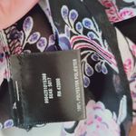 Attention  black floral button down size small Photo 6