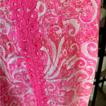 Lilly Pulitzer  Ryder Shift Dress Pink Pout barbie paisley embroidered sleeveless Photo 4