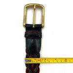 Lands' End Vintage Tricolor Woven Leather Belt 30 Photo 4