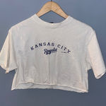 Gear for Sports Kansas City Royals Crop Top MLB White T-Shirt Medium Photo 0