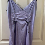 Victoria's Secret 2004 lavender slip night dress with lace and bows L Photo 0