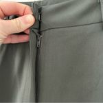 Bohme Dark Green High Rise Wide Leg Pleated Front Trouser Pants S Photo 4