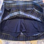 Plaid kick pleated skirt Blue Size 18 Photo 1