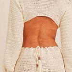 Gab & Kate  Ibiza Long Sleeve Crochet Mini Dress Photo 1