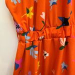 Eloquii  Drop Sleeve Orange Floral Stretchy Midi Dress Women’s Plus Size 14 / 16 Photo 5