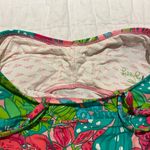 Lilly Pulitzer Tankini Swim Top Twist Front Green Pink Frog Classic Size Small Photo 7