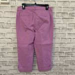 Talbots Women’s solid purple colored cropped casual pants Size 6 Photo 1