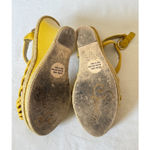 Seychelles Yellow Wedge Sandals Espadrille Platform Heels Size 7.5 Photo 4