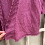 Eileen Fisher  Open Front Cardigan Sweater Shrug 100% Linen Lilac Size L Petite Photo 6