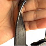 Coach Vintage Black Leather Shoulder Bag with Silver Hardware Photo 7