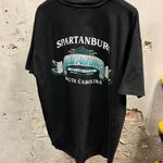 Harley Davidson  Vintage 90s Black Spartanburg SC Biker Engine Graphic T-Shirt XL Photo 4