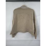 Lululemon  La Boxy Crew Neck Top Women‎ 10 Beige Raw Rolled Hem Athleisure Casual Photo 1