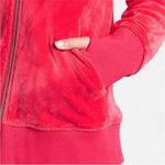Athleta  Triumph velvet zip Hoodie in Double Cozy Karma Velour Hibiscus Red small Photo 4