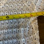 Solitaire  Swim Cover Up Dress Tunic Sheer Crochet Swimsuit Tropical Sleeves L Photo 6