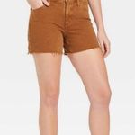 Universal Threads Universal Thread Brown Vintage Midi Cut Off Denim Shorts Size 8/29 Photo 0