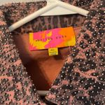 English Rose New , pink leopard, cheetah, print button down vest Photo 5