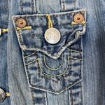 True Religion  World Tour Women’s Jimmy Denim Trucker Jacket Blue Size XS Photo 3