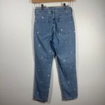 PacSun Jean Women 24 Blue Daisy Embroidery All Over Mom Jean 100% Cotton Cottage Photo 1
