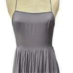 Cider  Solid Backless Pleated Maxi Dress Size Large Photo 5