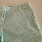 J.Crew  Aqua Seersucker Women's Shorts Photo 2