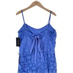 Taylor Periwinkle Blue Maxi Lace Dress With Corset Lace Up Back size 16 NWT Photo 6